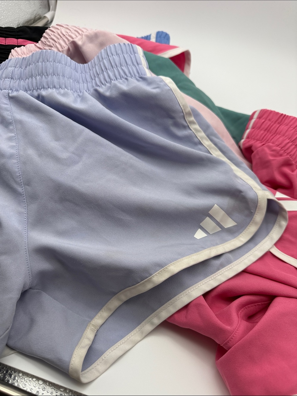 Adidas Girls Size 14 Kids Large Athletic Shorts Lot of 7 - Picture 10 of 16